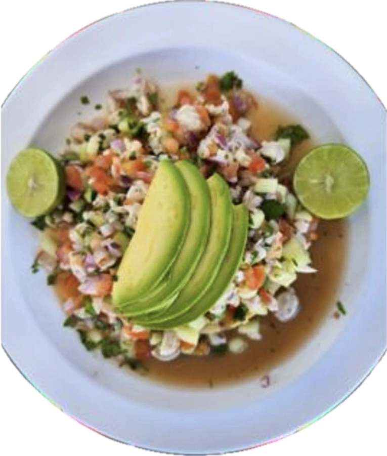 TOSTADA DE CEVICHE DE CAMARON