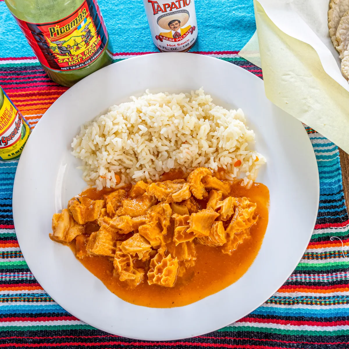 RECADO DE PANZA CON ARROZ